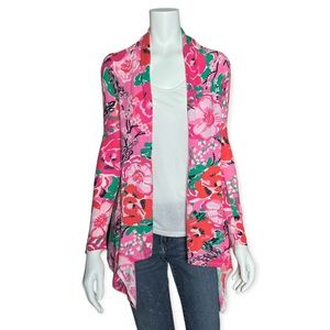 Lilly Pulitzer Babs Asymmetrical Waterfall Cardigan Sweater